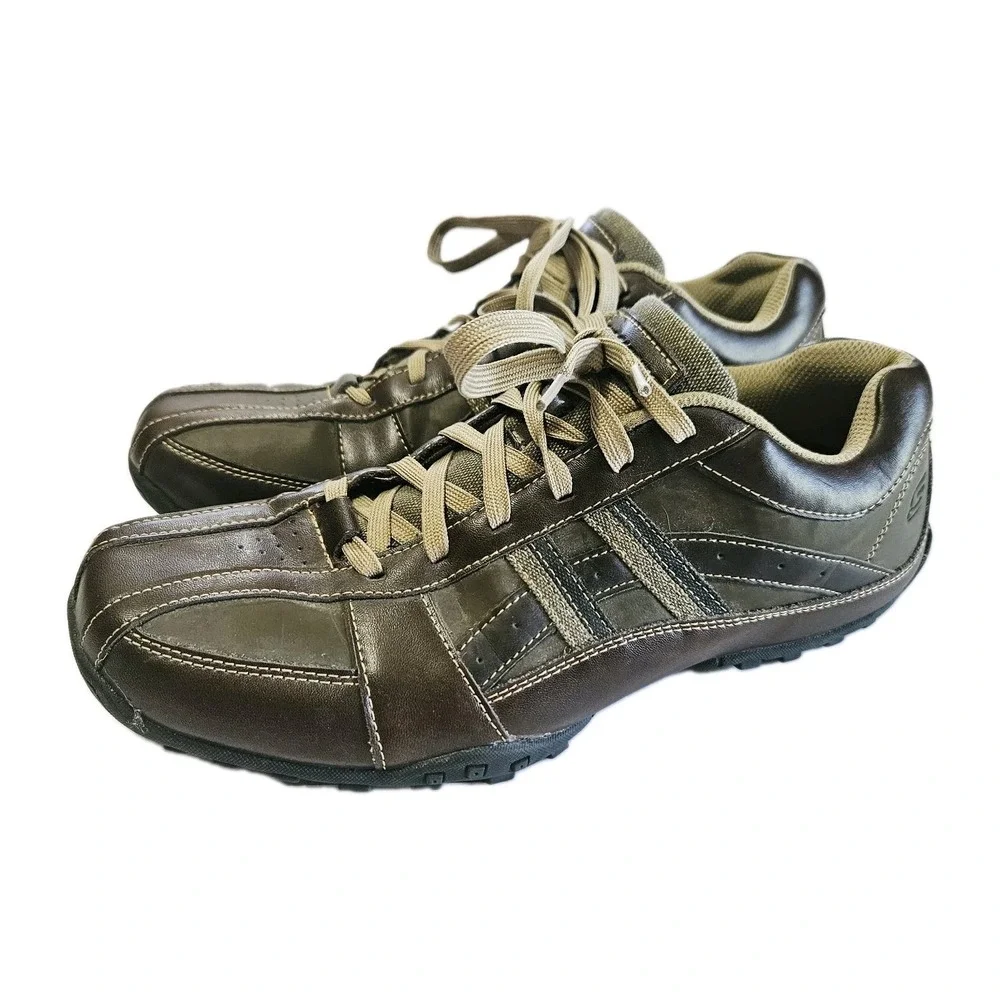 Skechers Citywalk Malton 61751 Brown Shoes Sneakers Mens Sz 11 Lace Up Casual